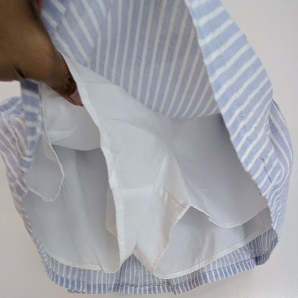 Abercrombie & Fitch Blue and White Wrap Top Girls Sz 9-10 - Picture 4 of 6